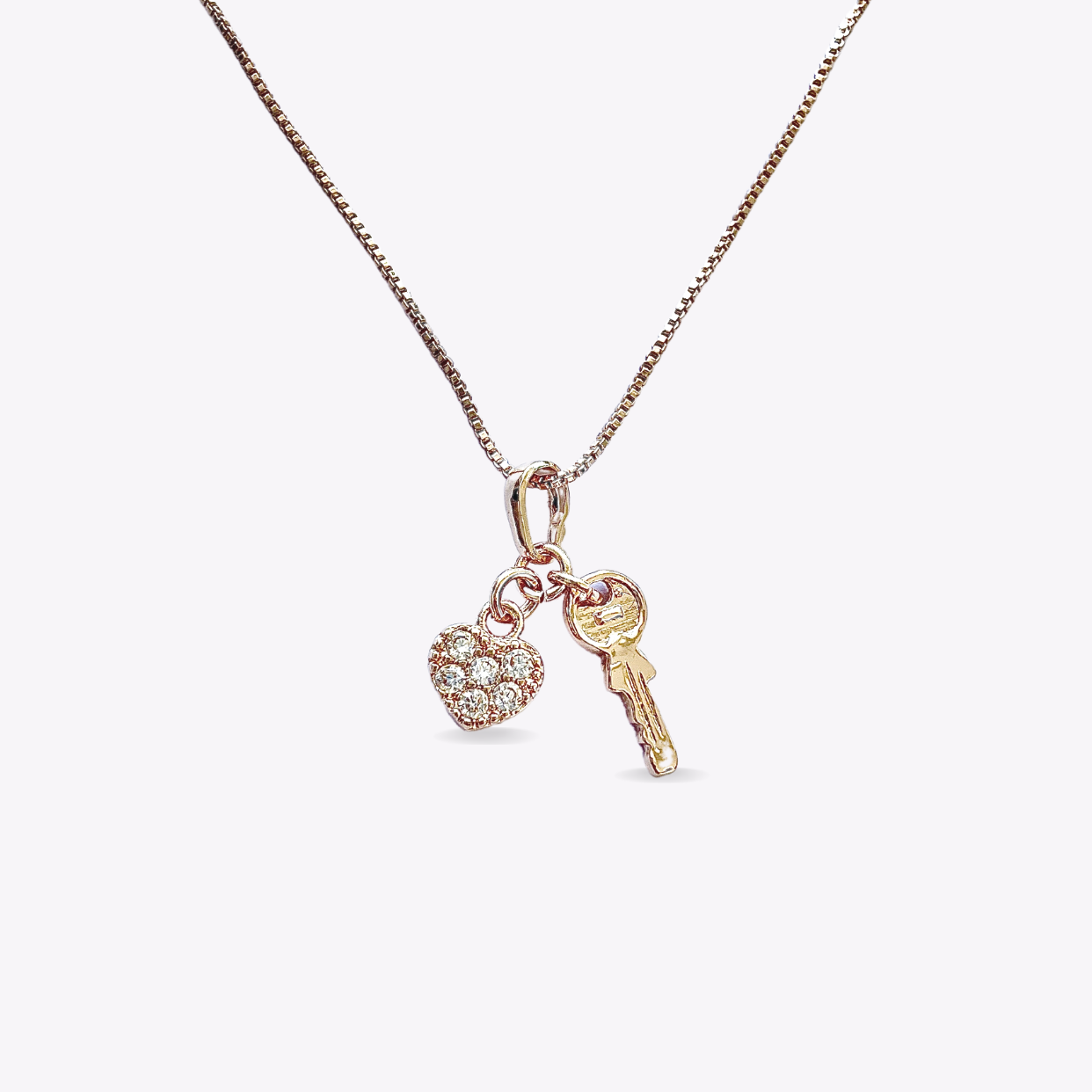 Key & Heart Necklace – Posie Rose