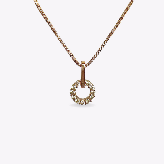 Circle Gold Necklace