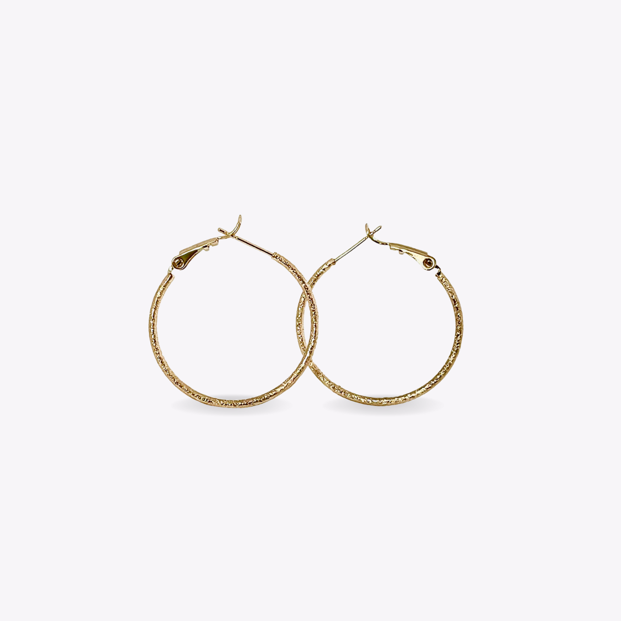 Textured Gold Hoops