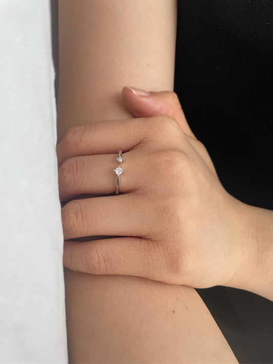 Two-Stone Open Ring