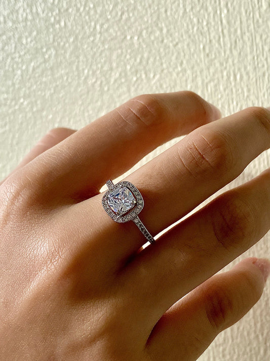 Square Halo Ring