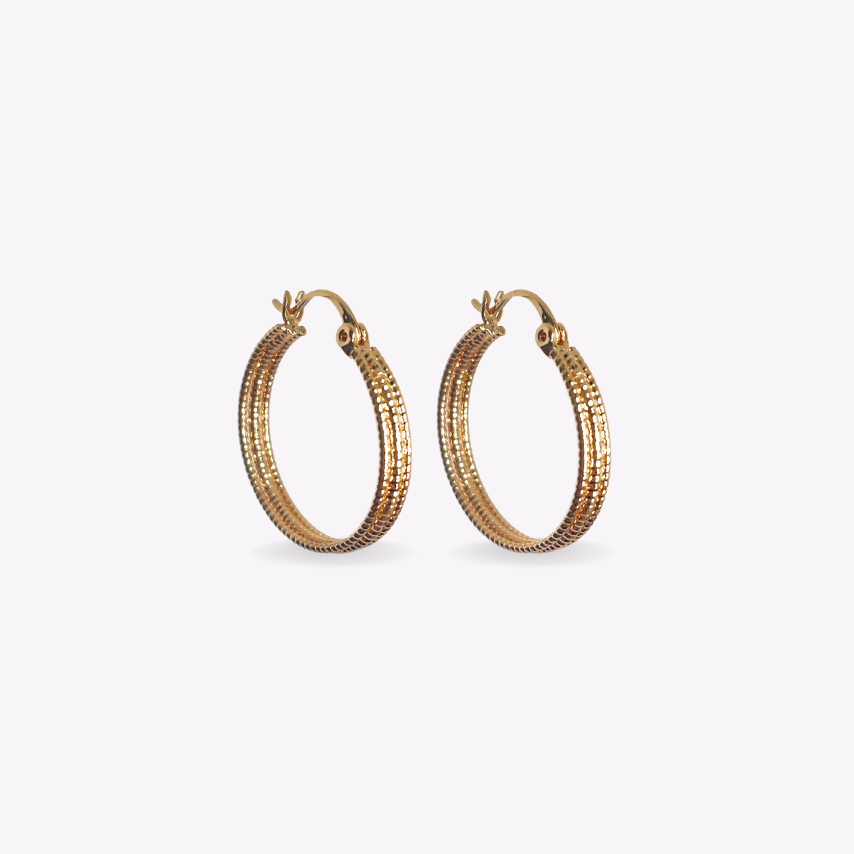 Glamorous Triple Hoops