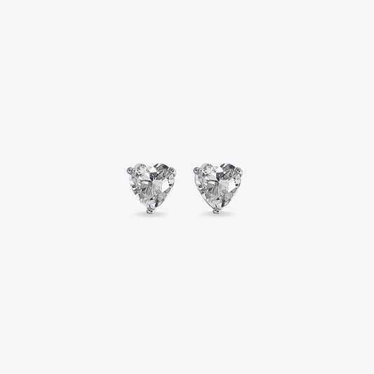 Heart Stone Studs