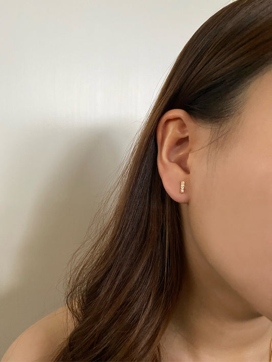 Gold Bar Studs
