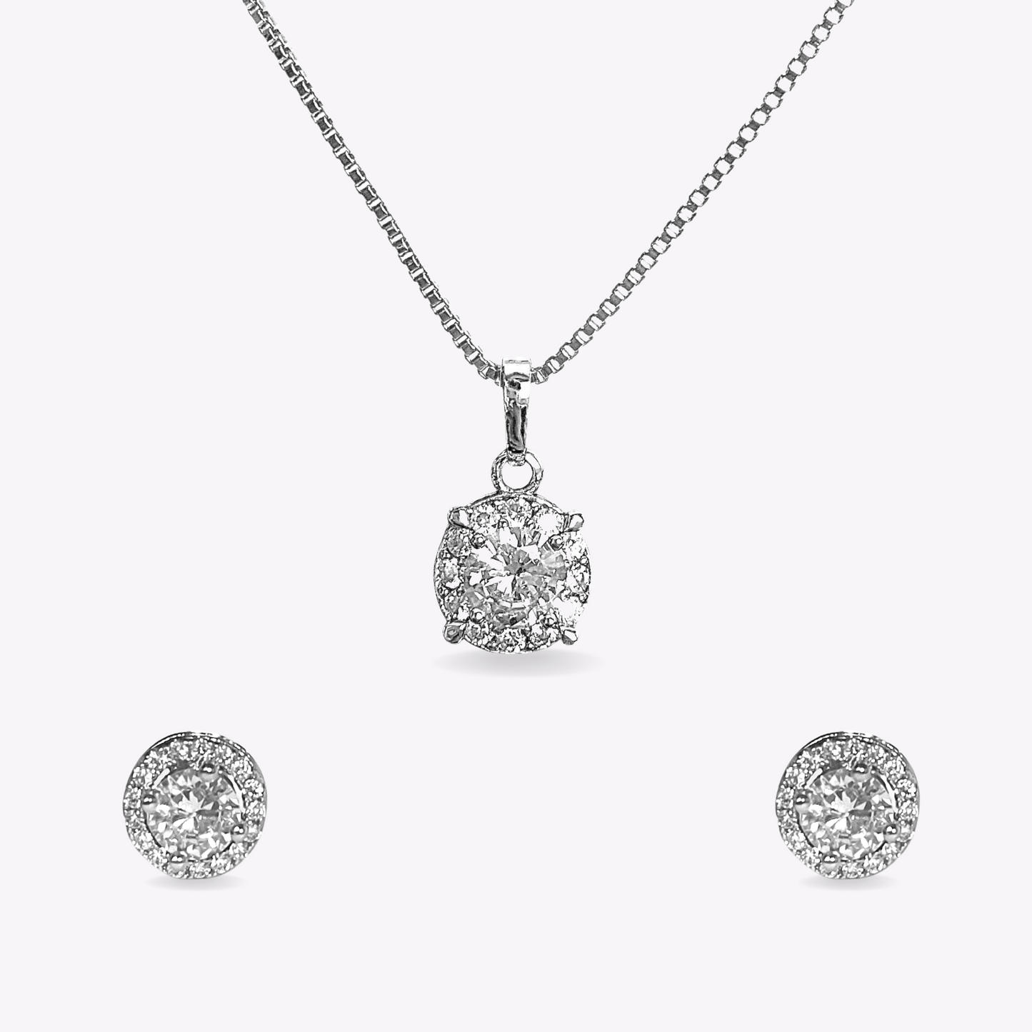 Circle Halo Solitaire Set