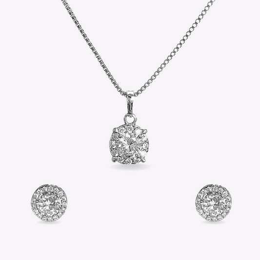 Circle Halo Solitaire Set