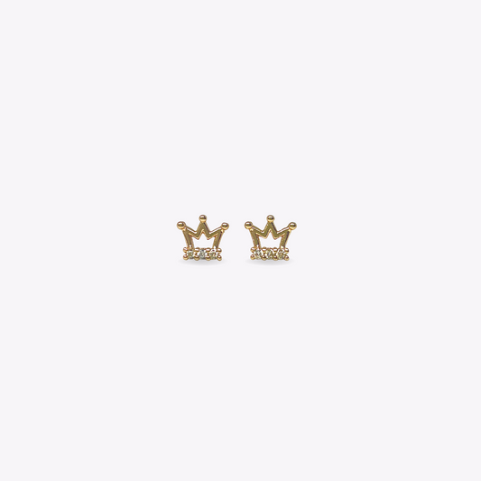 Princess Crown Studs