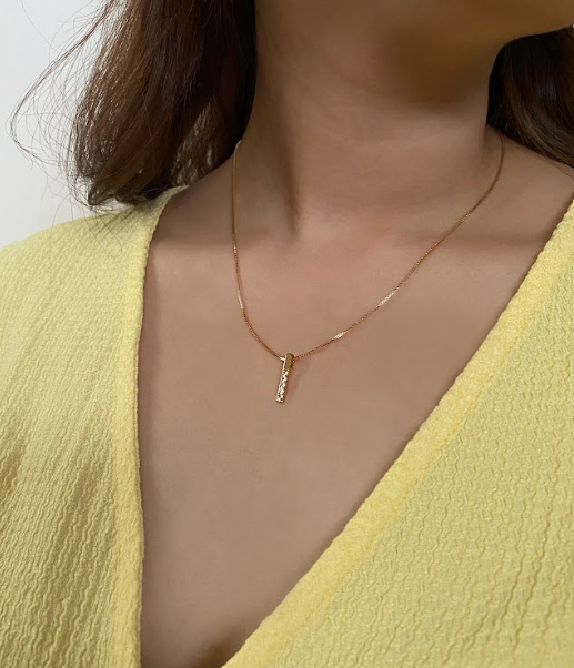 Bar Gold Necklace