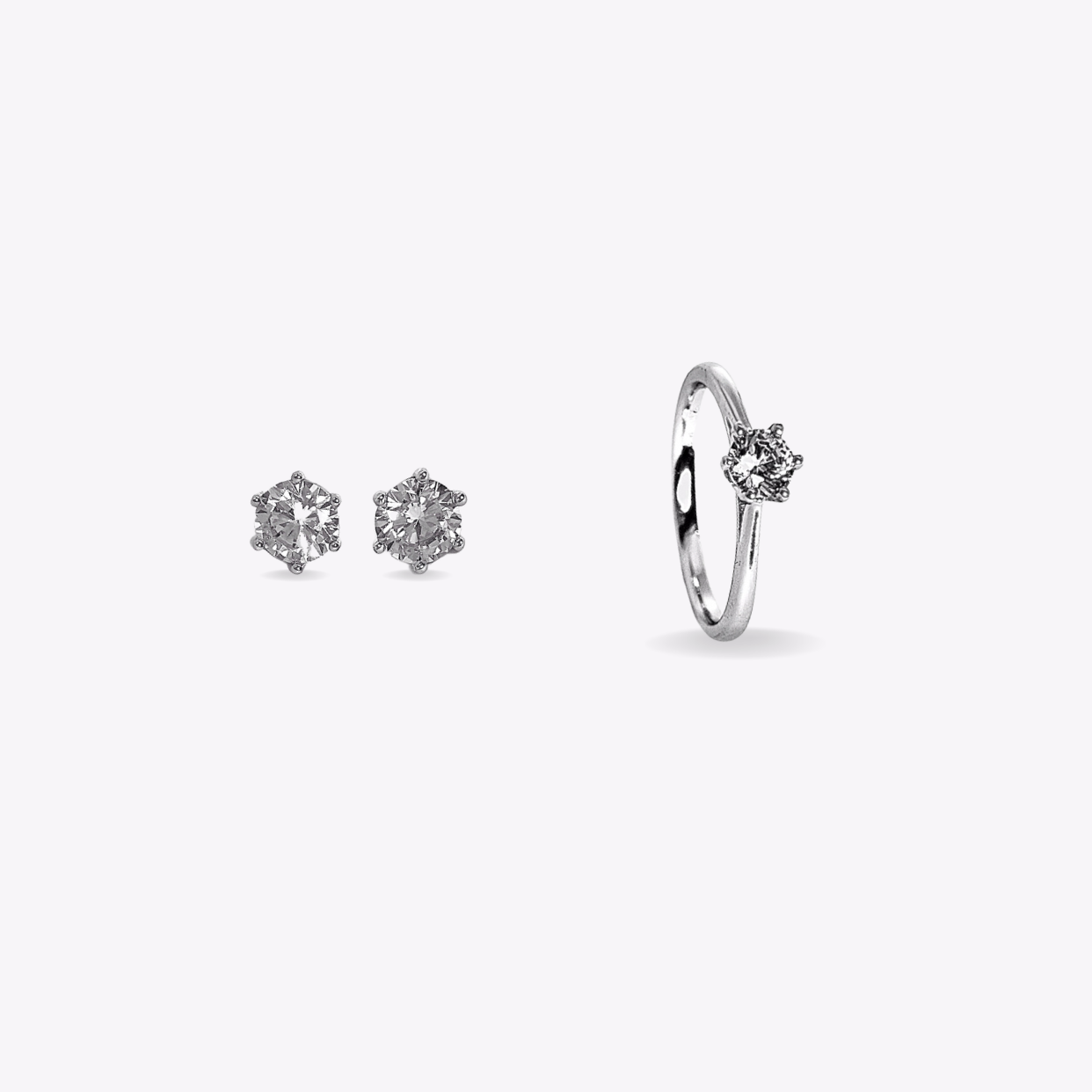 Classic Solitaire Ring Set