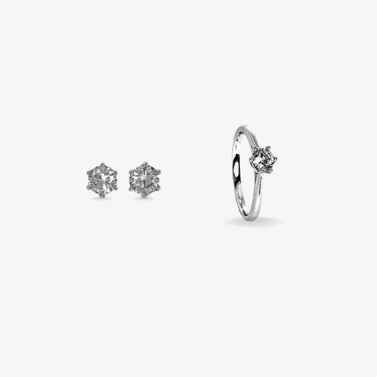Classic Solitaire Ring Set