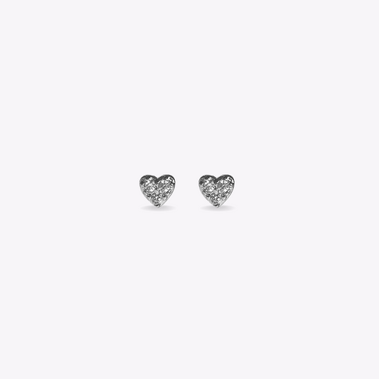 Twinkling Heart Studs