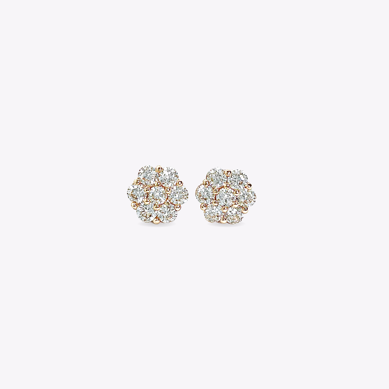 Gold Rosette Eternal Studs