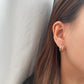 Magenta Stitch Hoops