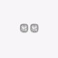 Square Halo Solitaire Studs