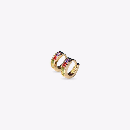 Vibrant Jewel Gold Cuffs