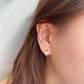 Spring Flower Gold Hoops