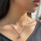 Circle Halo Solitaire Necklace
