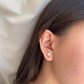 Heart Stone Gold Studs