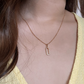 Drop Clip Gold Necklace